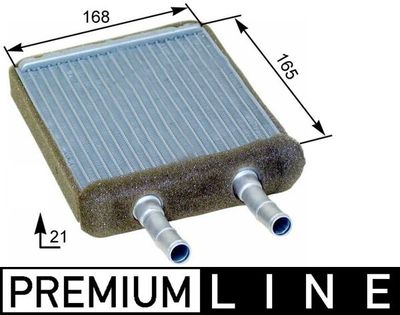 Kachelradiateur, interieurverwarming - AH173000P - MAHLE