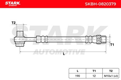 спирачен маркуч STARK SKBH-0820379