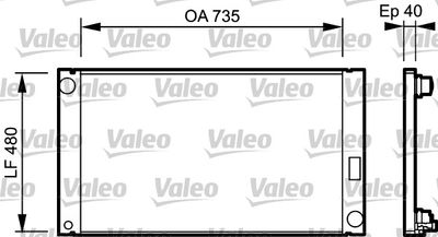 VALEO 735033 Радиатор охлаждения двигателя  для AUDI A8 (Ауди А8)