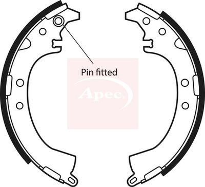 APEC Brake Shoe Set SHU557