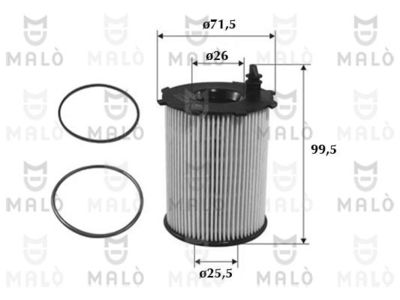 AKRON-MALÒ 1510013 Масляный фильтр  для PEUGEOT 5008 (Пежо 5008)