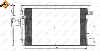 Конденсатор, кондиционер WILMINK GROUP WG2161116 для CHRYSLER VOYAGER