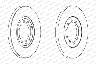 BREMSSCHEIBE FERODO DDF1537C 1