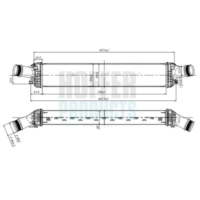 INTERCOOLER COMPRESOR HOFFER 995011