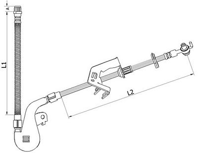 Bremseslange METZGER 4110928