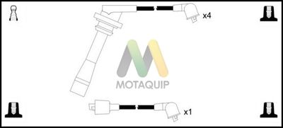 Комплект проводов зажигания MOTAQUIP LDRL1629 для DAIHATSU FEROZA