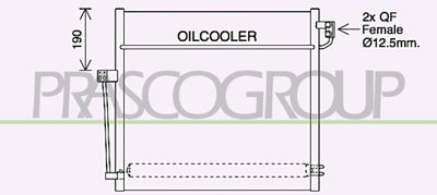 Конденсатор, кондиционер PRASCO ME828C002 для MERCEDES-BENZ GL-CLASS
