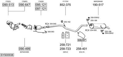 Układ wydechowy BOSAL SYS00938