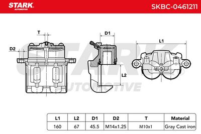 спирачен апарат STARK SKBC-0461211
