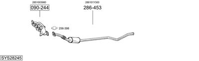 ABGASANLAGE BOSAL SYS28245