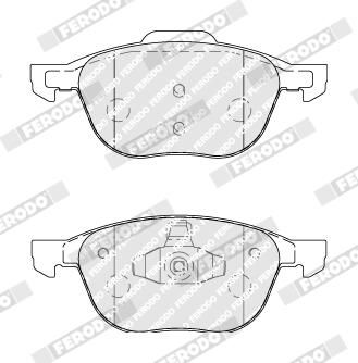 BREMSBELAGSATZ SCHEIBENBREMSE FERODO FDB1594 1