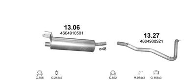 Układ wydechowy POLMO POLMO00014