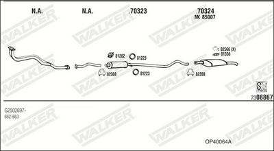 Изпускателна система WALKER OP40064A