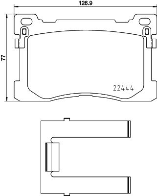 Комплект тормозных колодок, дисковый тормоз TEXTAR 2244401 для KIA QUORIS