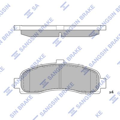 Hi-Q SP1586 Тормозные колодки и сигнализаторы  для NISSAN MICRA II (K11) 1.0 i 16V