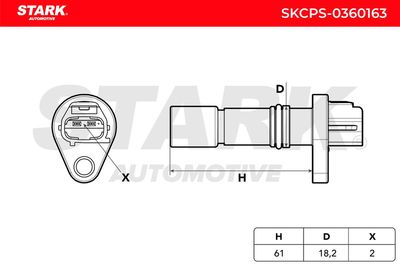 импулсен датчик, колянов вал STARK SKCPS-0360163