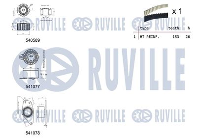 SET CUREA DE DISTRIBUTIE RUVILLE 550382 1