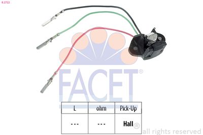 FACET Sensor, Zündimpuls Made in Italy - OE Equivalent (8.2722)