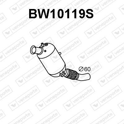 FILTRU FUNINGINE/PARTICULE SIST.DE ESAPAMENT VENEPORTE BW10119S