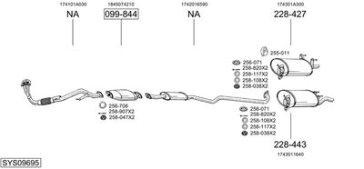 Изпускателна система BOSAL SYS09695