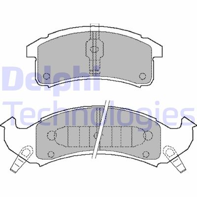 Комплект тормозных колодок, дисковый тормоз DELPHI LP897 для CHEVROLET LUMINA