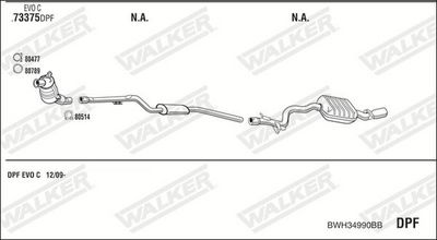 Изпускателна система WALKER BWH34990BB