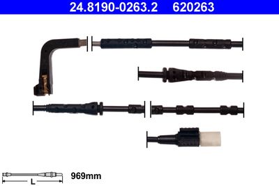 Сигнализатор, износ тормозных колодок ATE 24.8190-0263.2 для BMW Z4