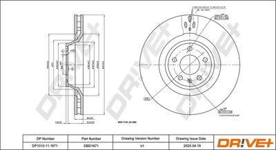 BREMSSCHEIBE DR!VE+ DP1010111671 2