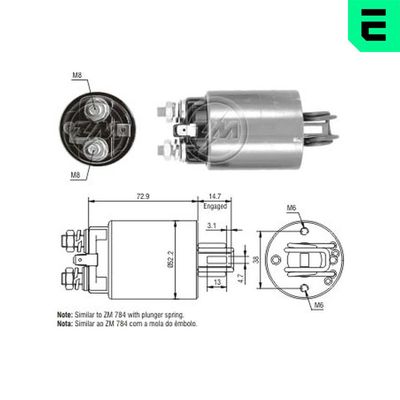 SOLENOID ELECTROMOTOR
