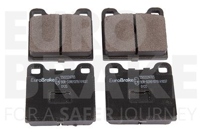 EUROBRAKE 5502224705 Тормозные колодки и сигнализаторы  для AUDI 80 B2 седан (811, 813, 814, 819, 853) 1.6