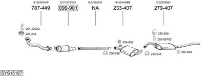 SISTEM DE ESAPAMENT BOSAL SYS15167