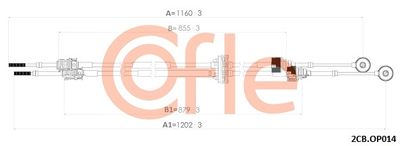 Naciąg linki, ręczna skrzynia biegów COFLE 92.2CB.OP014