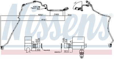 aukšto slėgio linija, oro kondicionavimas 844129 NISSENS