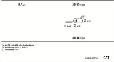 Układ wydechowy WALKER MBK056150