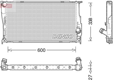Радиатор, охлаждение двигателя DENSO DRM05003 для BMW X1