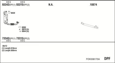 Układ wydechowy WALKER FOK008170A
