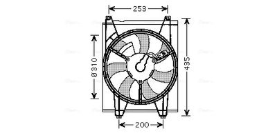 VENTILATOR RADIATOR AVA QUALITY COOLING KA7513