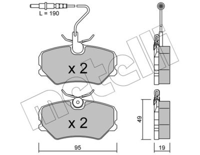 SET PLACUTE FRANA FRANA DISC METELLI 2200990