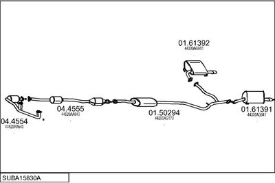SISTEM DE ESAPAMENT MTS SUBA15830A020884