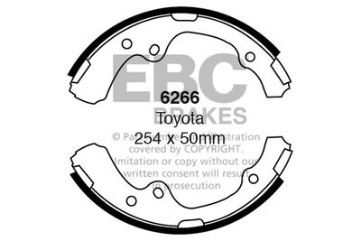 Комплект тормозных колодок EBC Brakes 6266 для TOYOTA HIACE