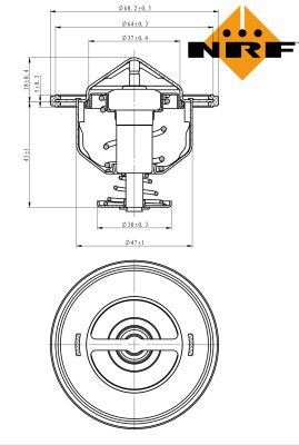 Thermostat, coolant 725176