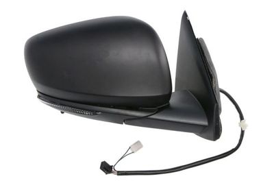 Zijspiegel Rechts (elektrisch, in reliëf, met verwarming, assistent rijstrookverandering, under-coated, elektrisch opklapbaar, met indicator, met temperatuursensor) past: RENAULT KADJAR 06.15-