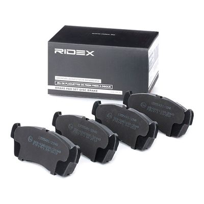 комплект спирачно феродо, дискови спирачки RIDEX 402B1264