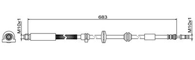 спирачен маркуч METZGER AUTOTEILE 4110949