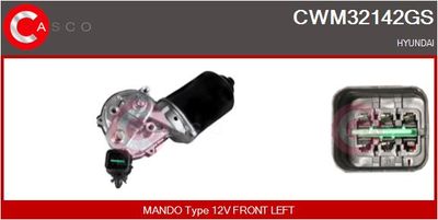Двигатель стеклоочистителя CASCO CWM32142GS для HYUNDAI GETZ