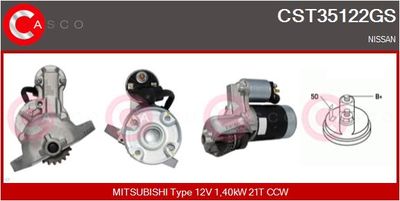 CASCO CST35122GS Стартер  для NISSAN SERENA (C23) 1.6