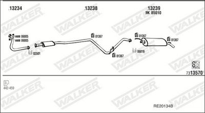 Изпускателна система WALKER RE20134B