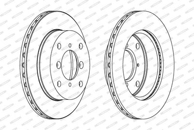 BREMSSCHEIBE FERODO DDF623C 1