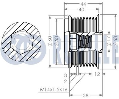 SISTEM ROATA LIBERA GENERATOR RUVILLE 542696 1