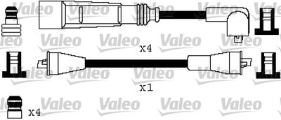 Комплект проводов зажигания VALEO 346387 для AUDI 50